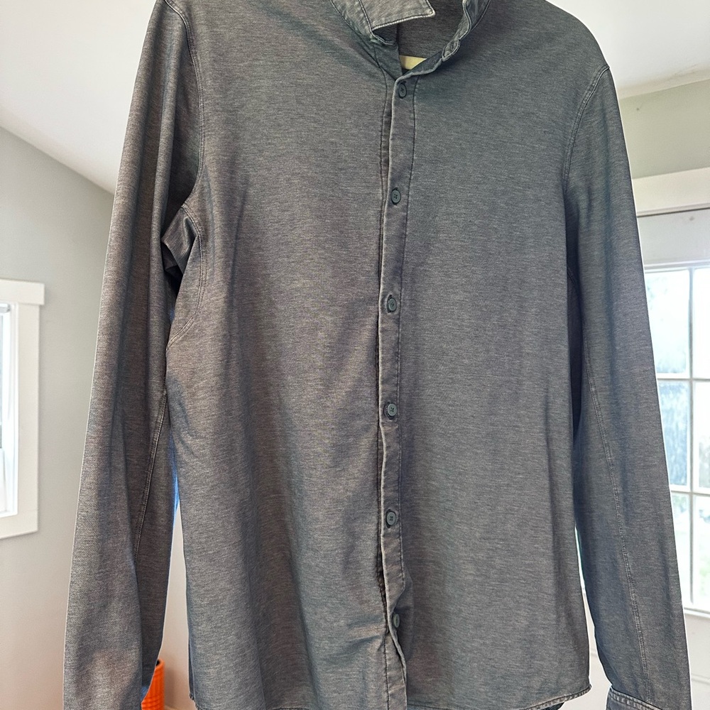 lululemon athletica Blue Casual Button Down Shirt